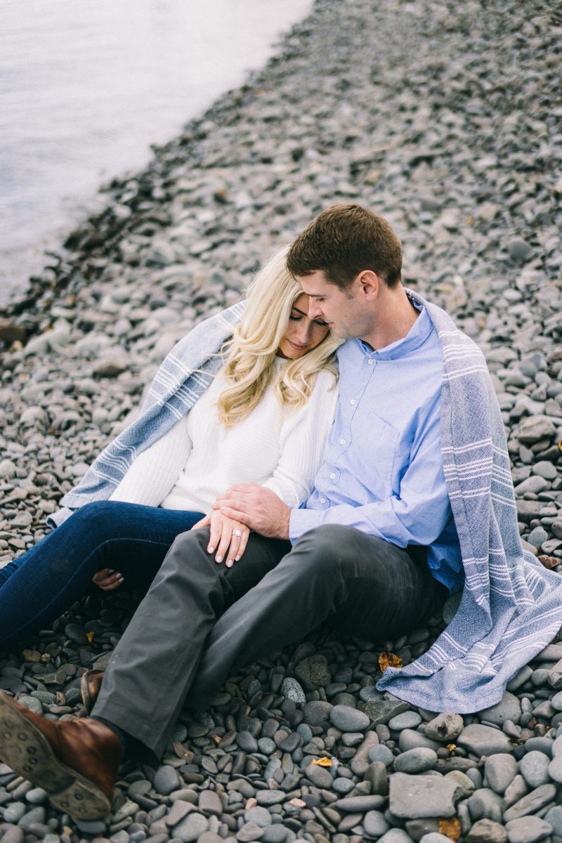 Cliff Waterfront Fine Art Engagement Session