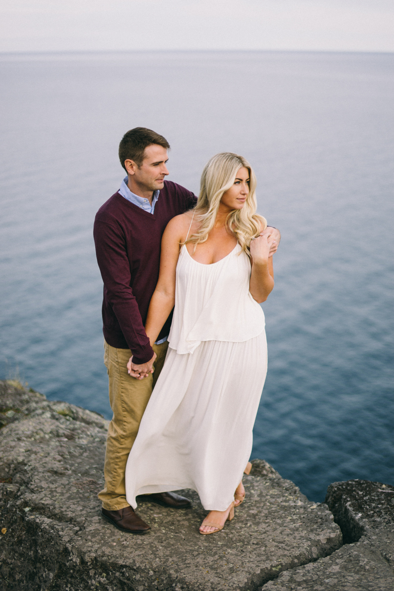 Cliff Waterfront Fine Art Engagement Session