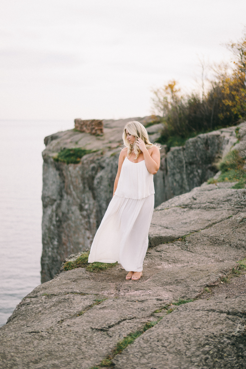 Cliff Waterfront Fine Art Engagement Session