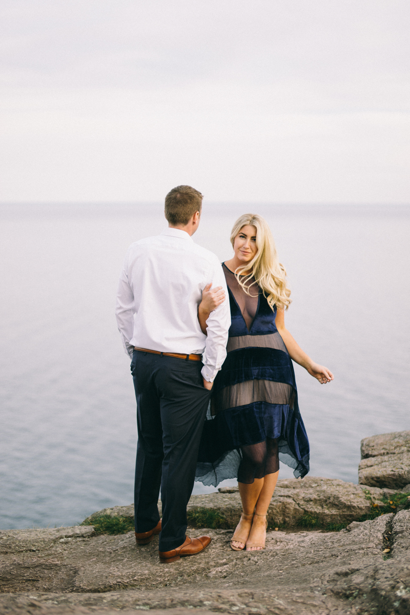 Cliff Waterfront Fine Art Engagement Session