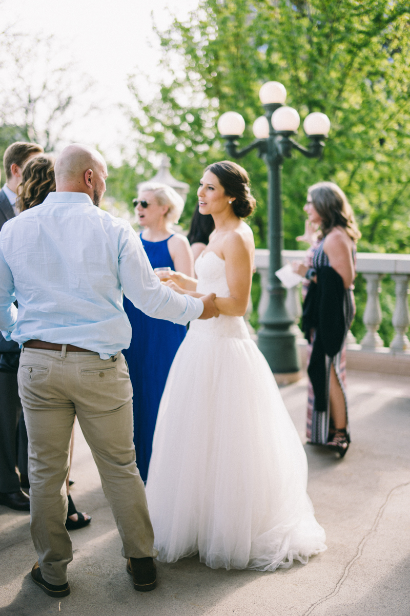 spring wedding at basilica