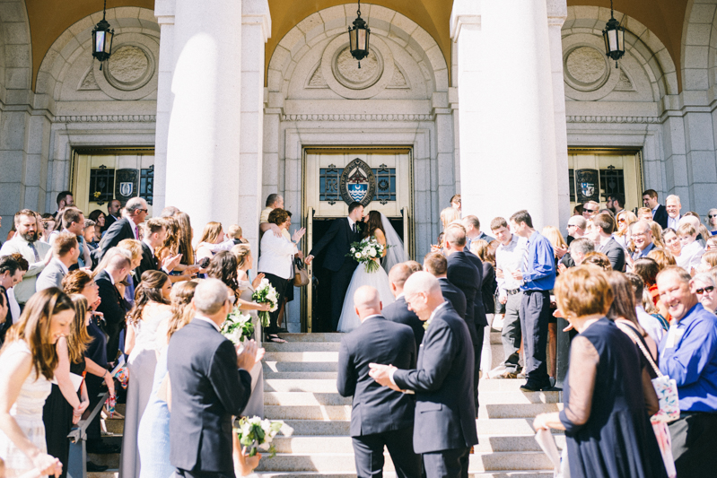 spring wedding at basilica