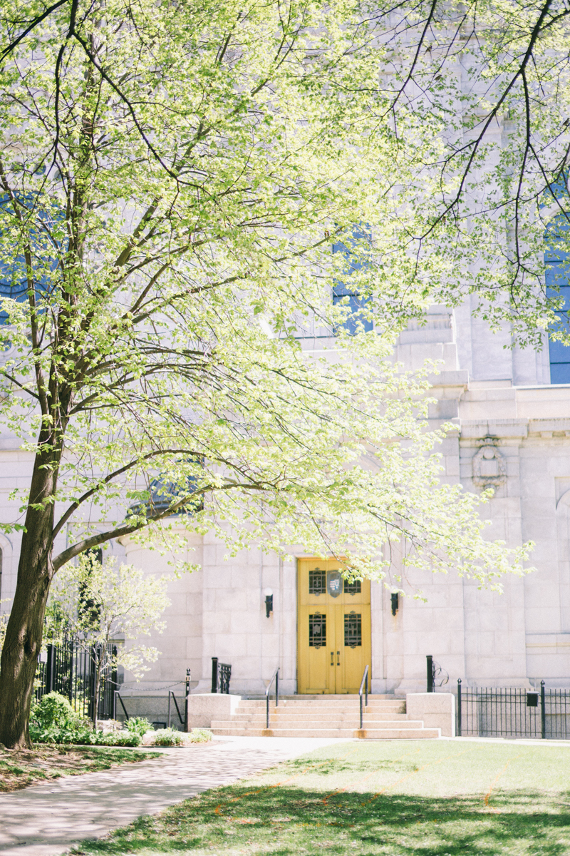 spring wedding at basilica