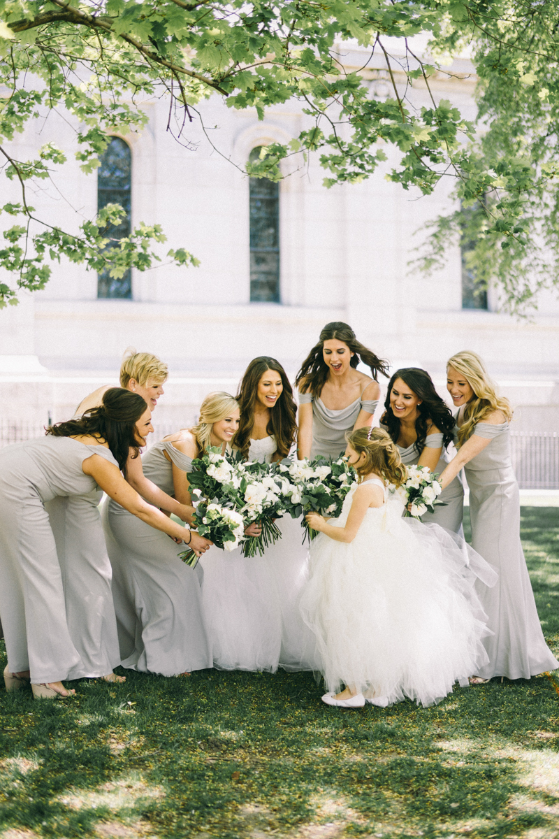 spring wedding at basilica