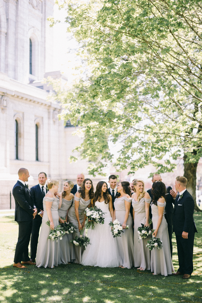 spring wedding at basilica