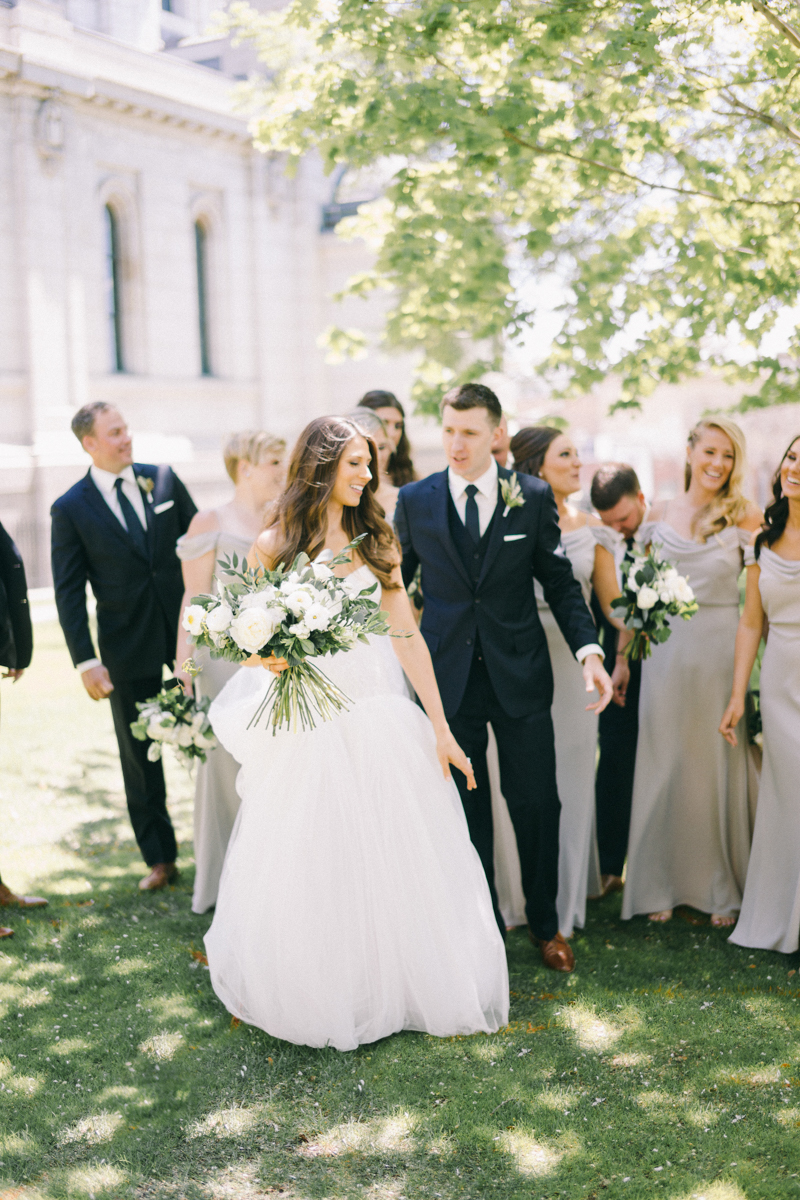 spring wedding at basilica