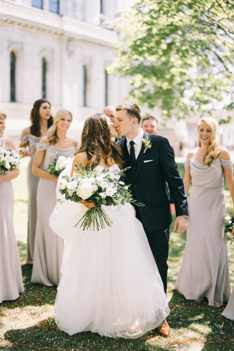 spring wedding at basilica