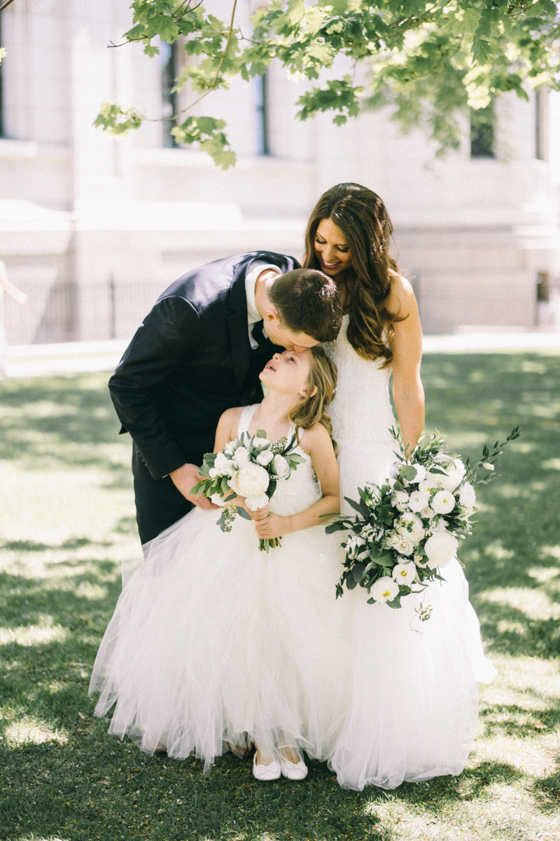 spring wedding at basilica