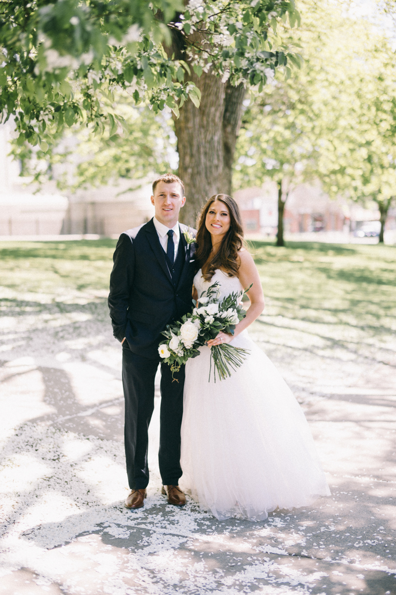 spring wedding at basilica