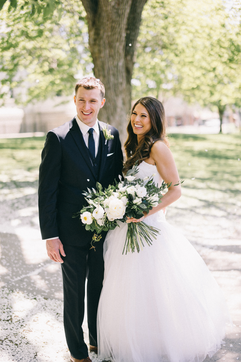 spring wedding at basilica