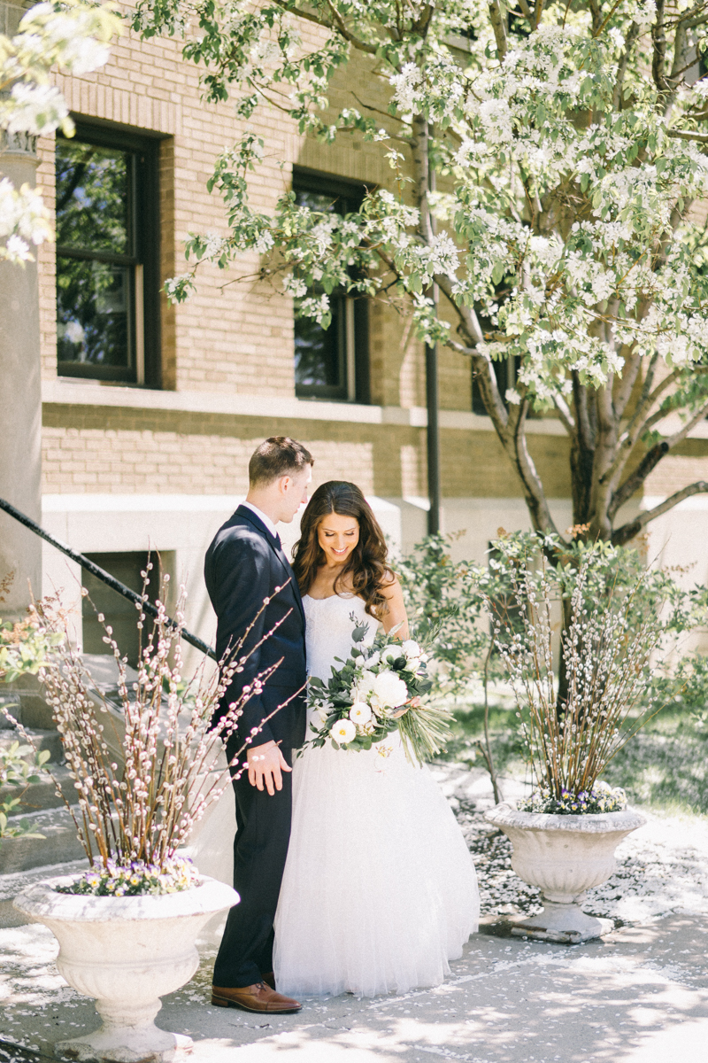 spring wedding at basilica