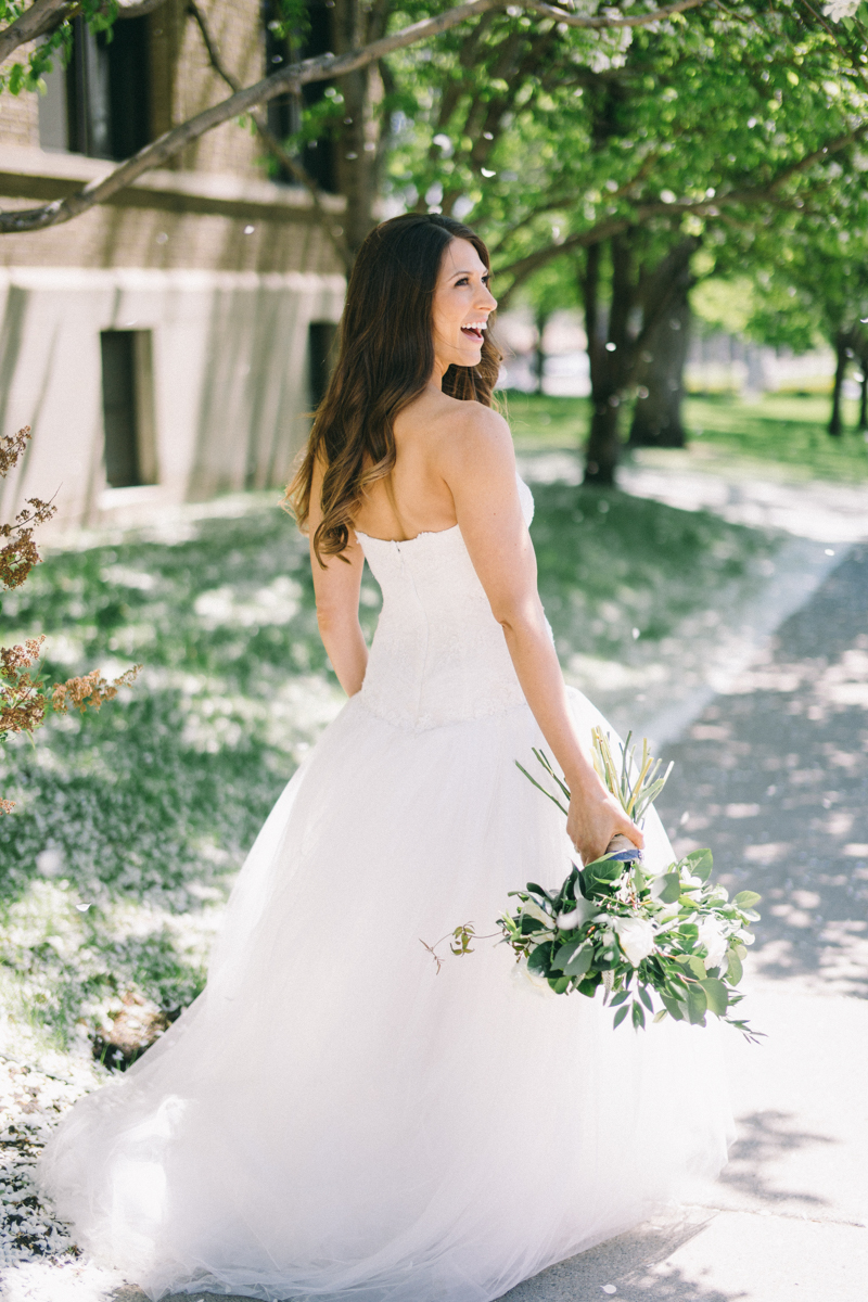 spring wedding at basilica