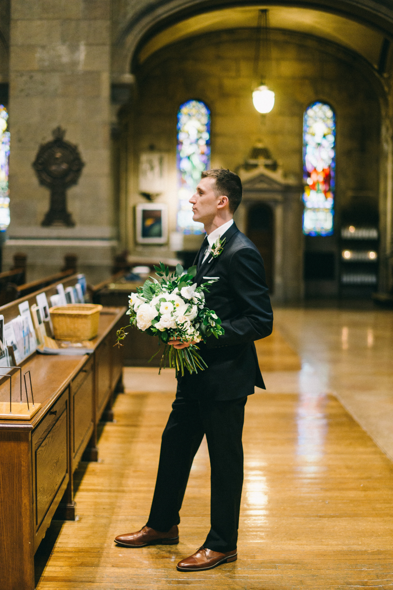 spring wedding at basilica