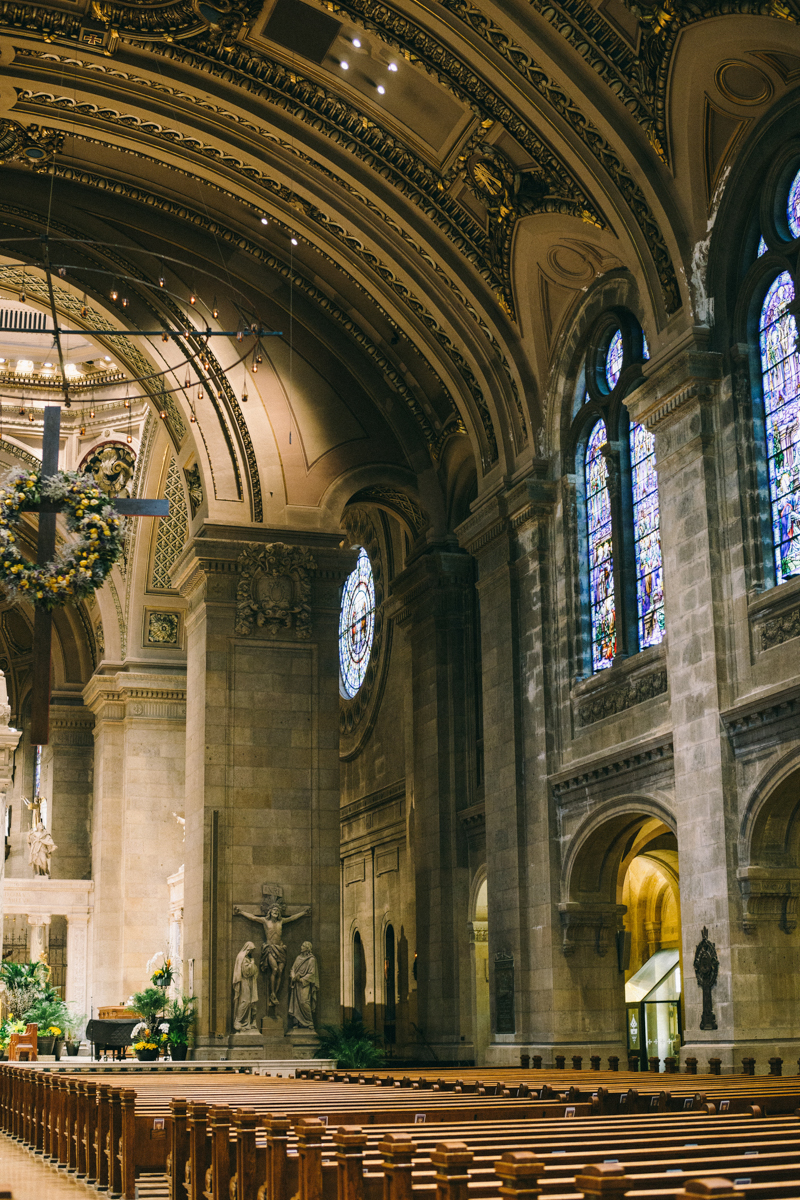 spring wedding at basilica