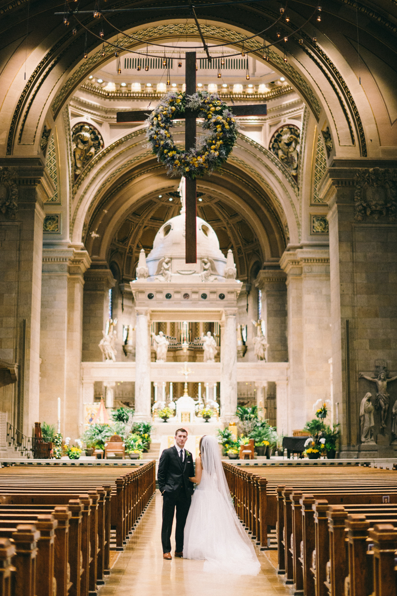spring wedding at basilica