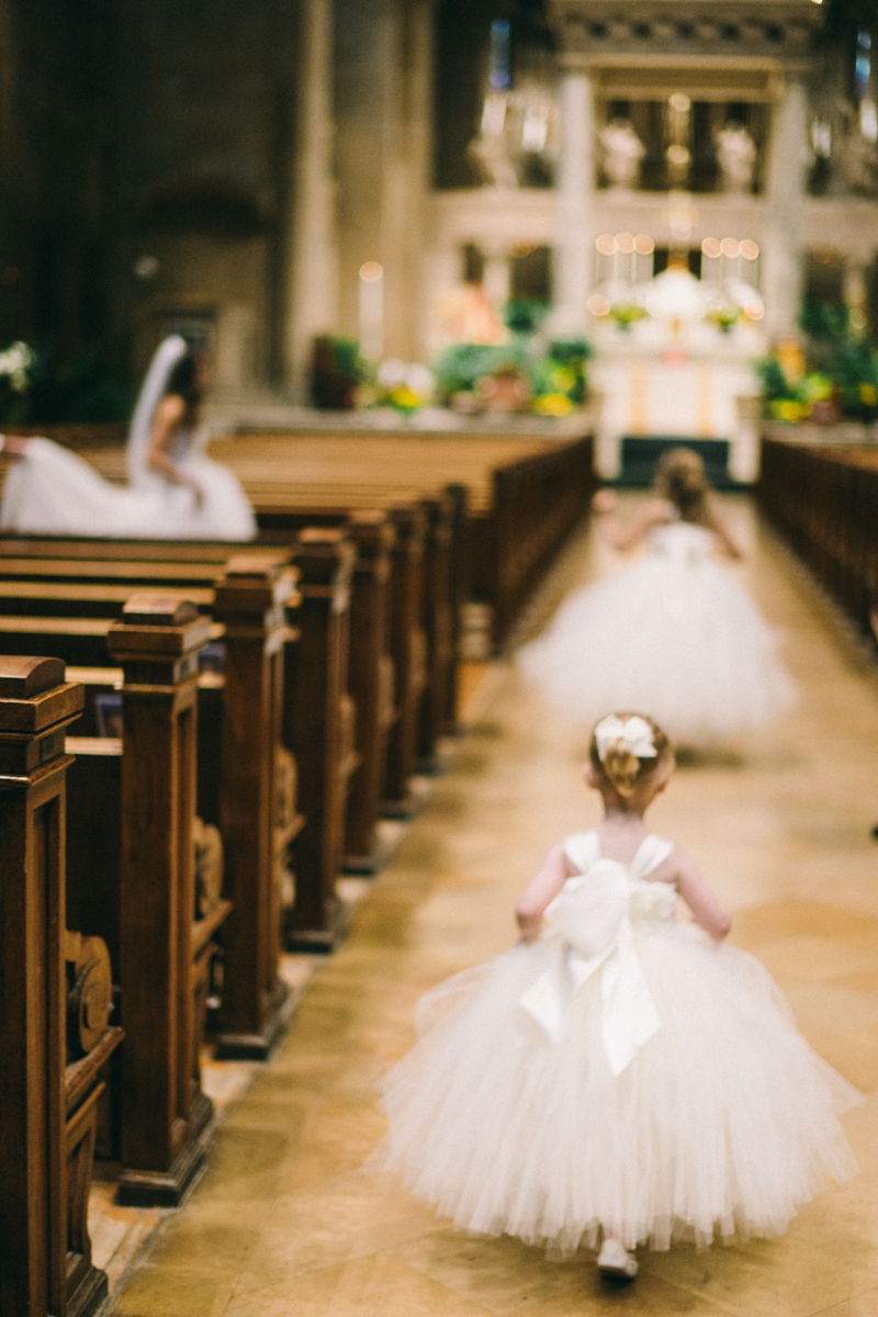 spring wedding at basilica