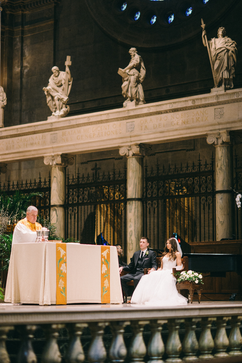 spring wedding at basilica