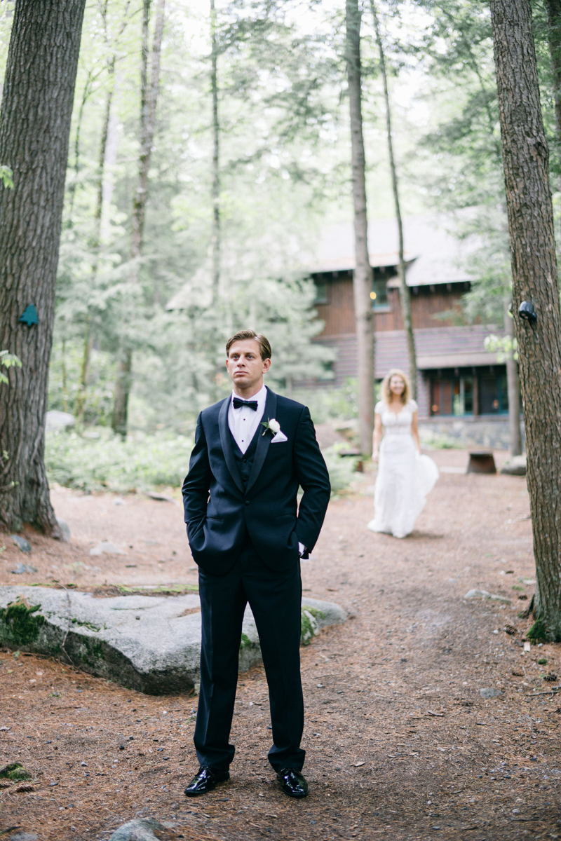 forest fairytale wedding migis lodge maine