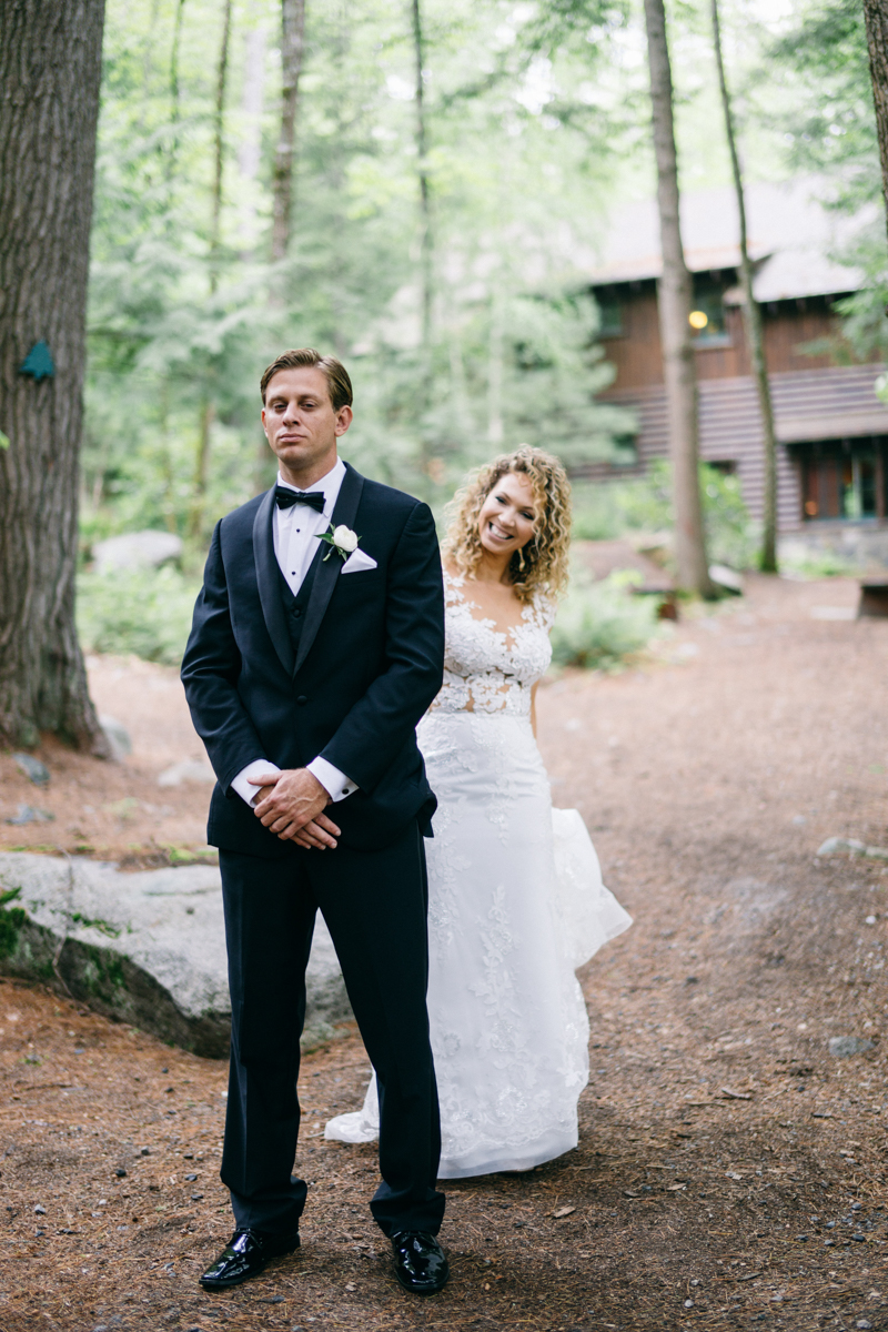 forest fairytale wedding migis lodge maine