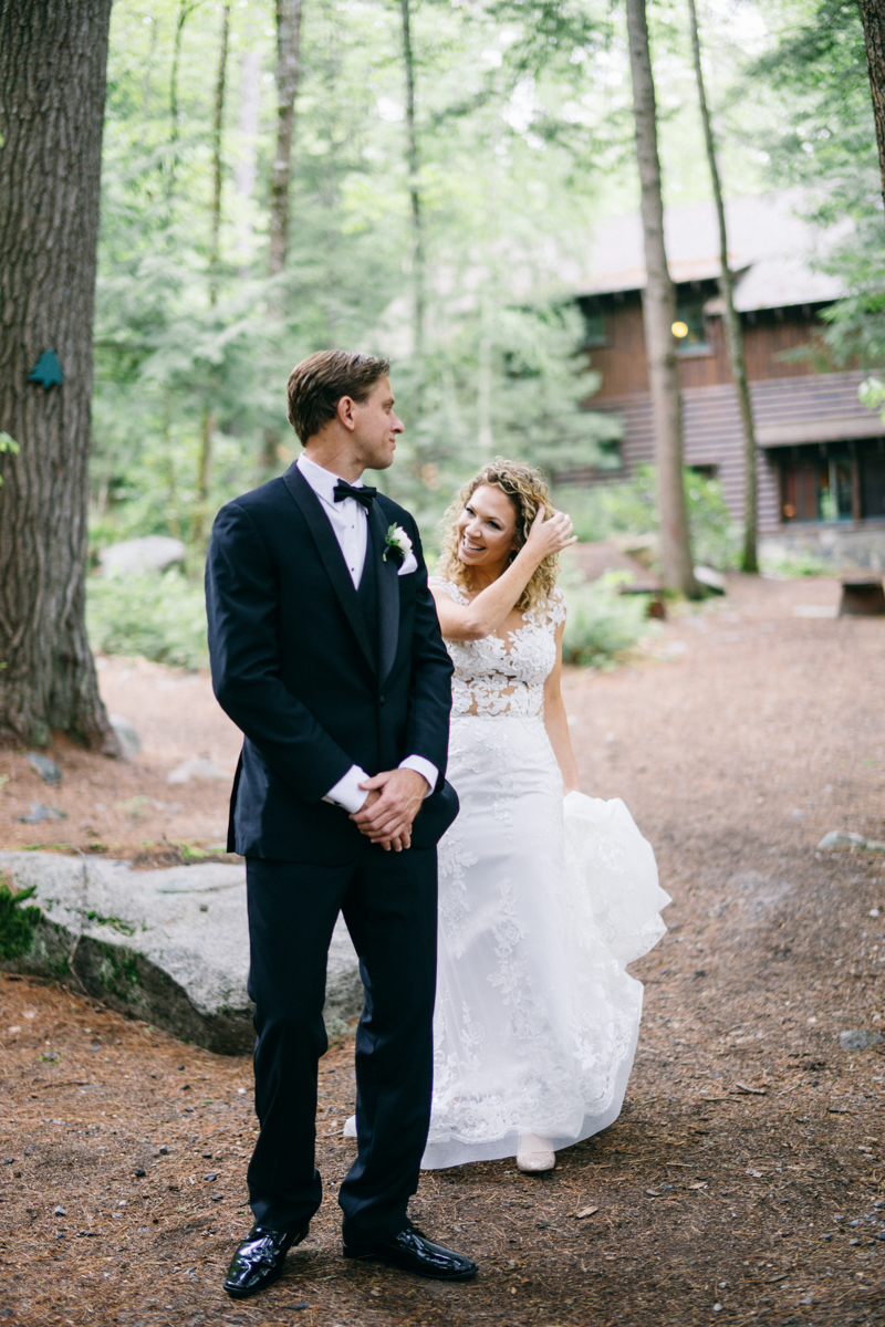 forest fairytale wedding migis lodge maine