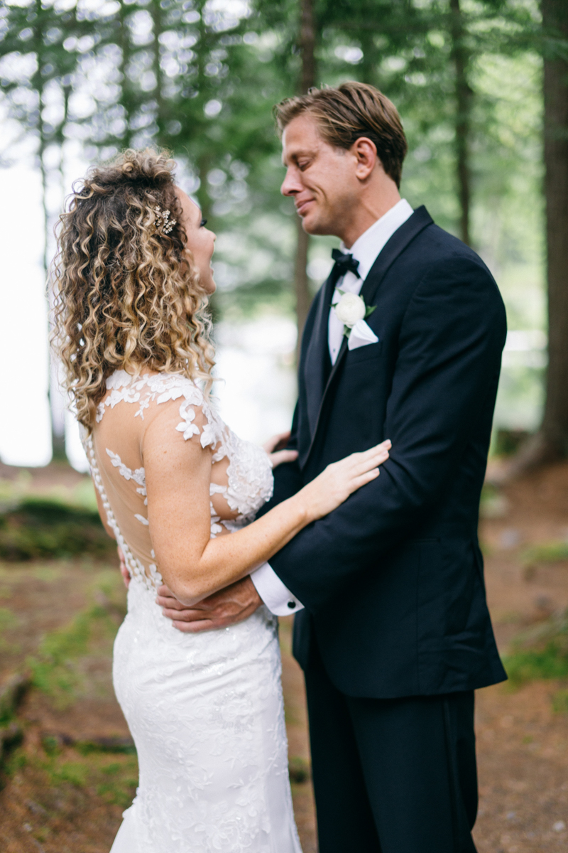 forest fairytale wedding migis lodge maine