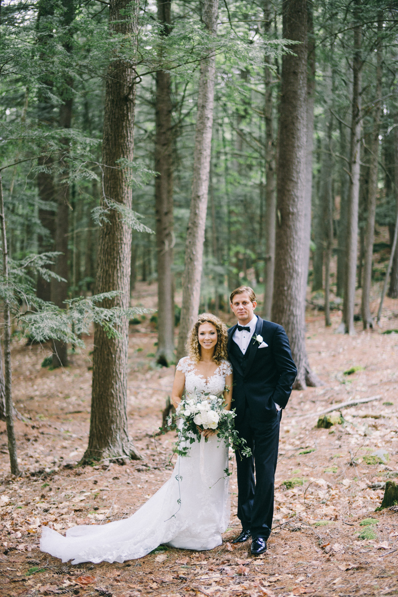 forest fairytale wedding migis lodge maine