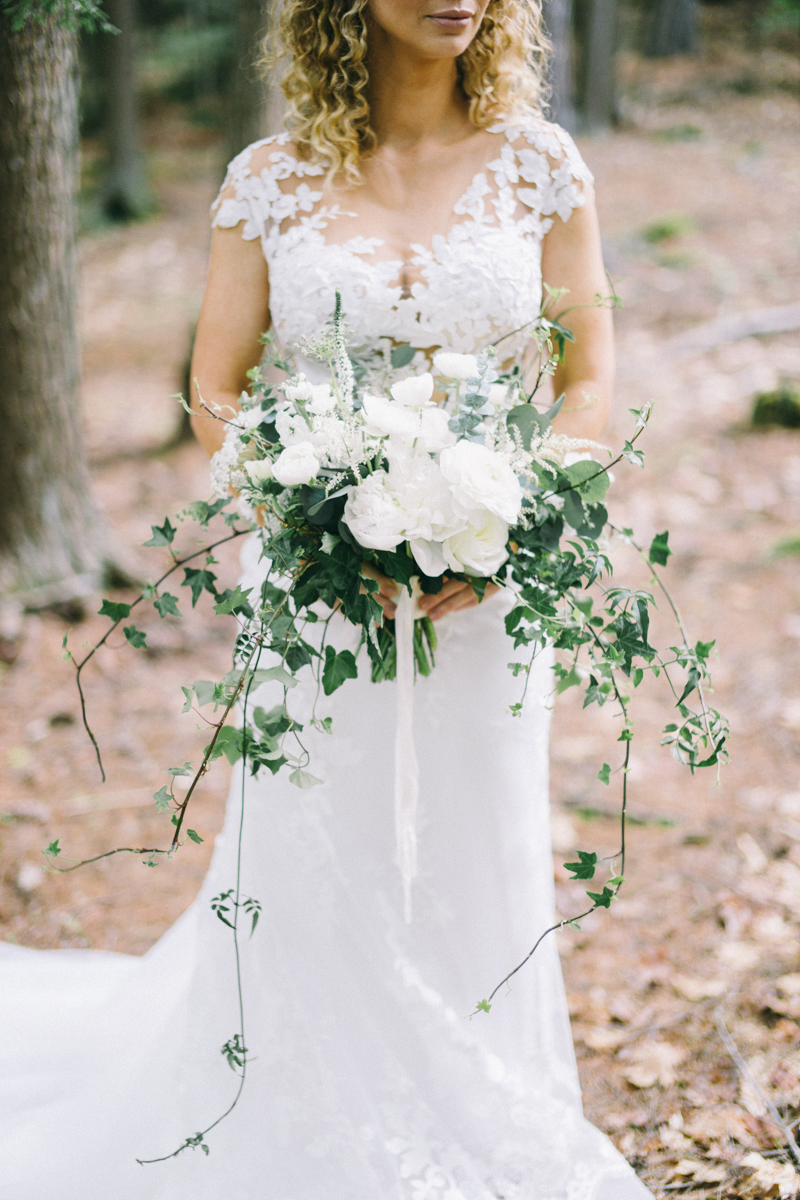 forest fairytale wedding migis lodge maine