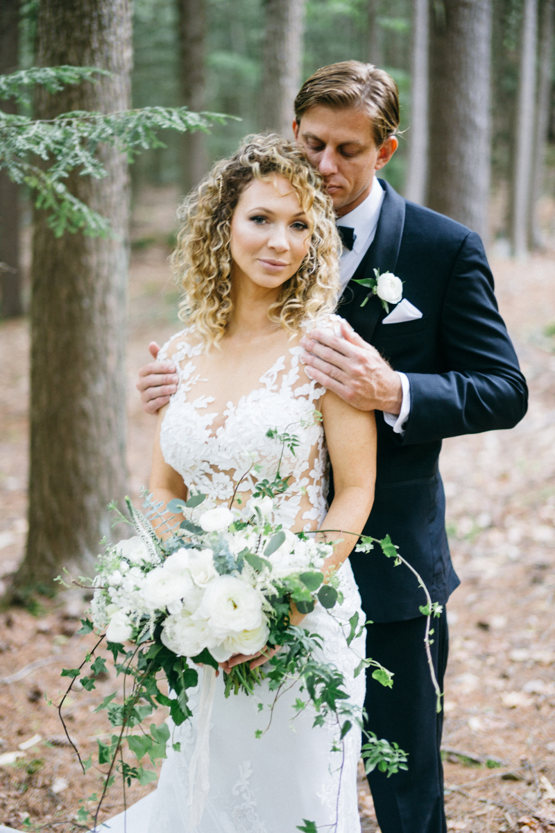 forest fairytale wedding migis lodge maine