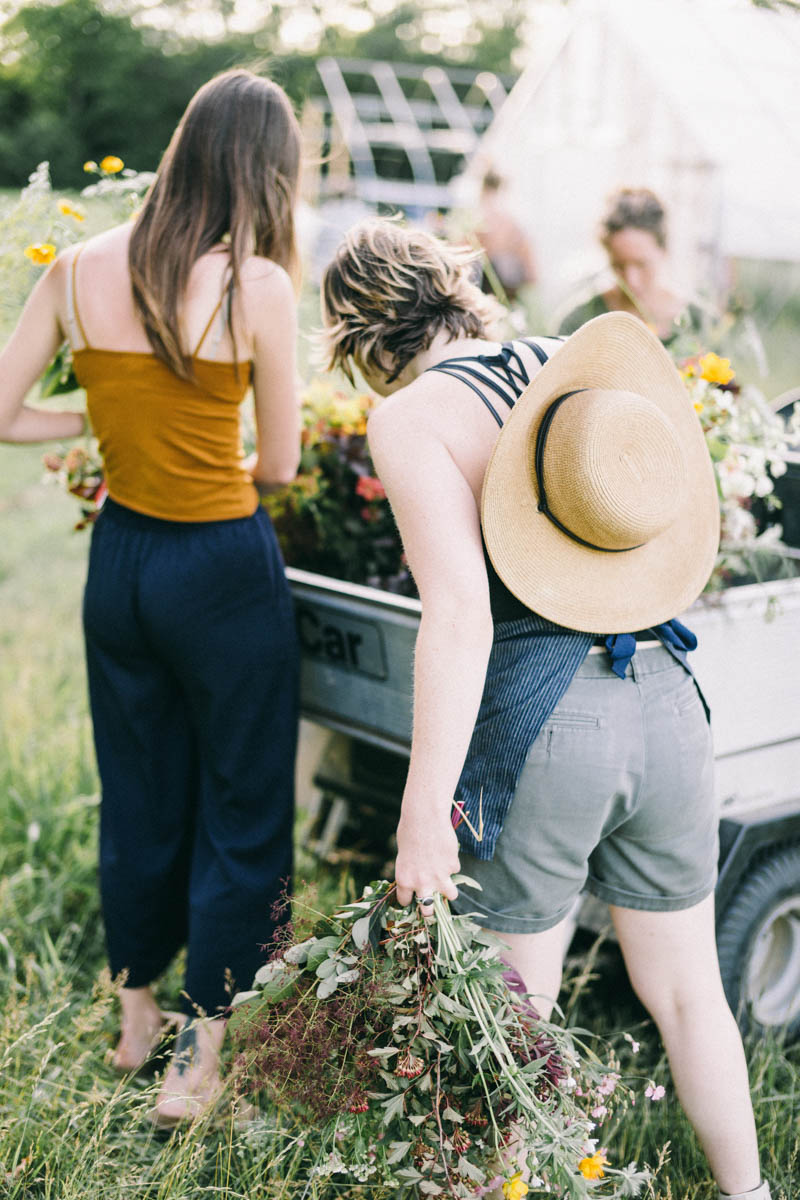 Broadturn Farm Scarborough Maine flower farm and wedding barn venue