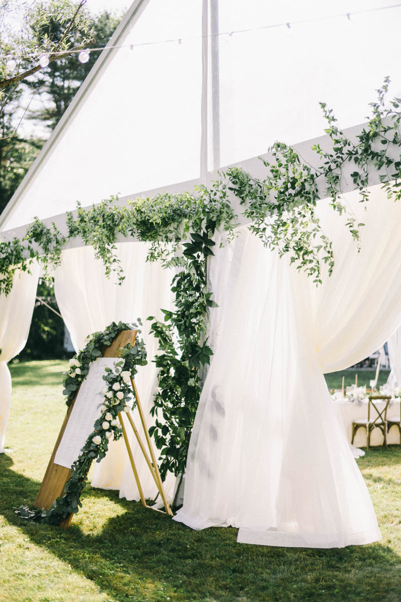 Tented Private Residence Wedding in Freeport Maine