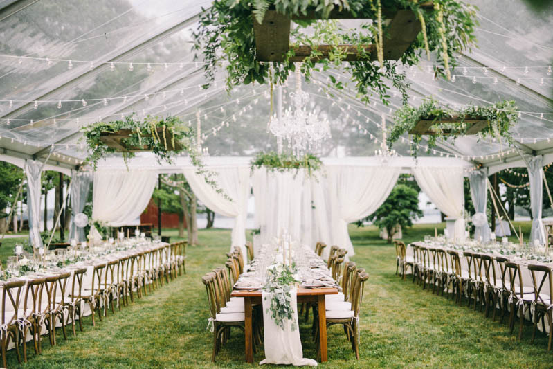 Tented Private Residence Wedding in Freeport Maine