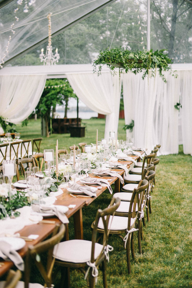 Tented Private Residence Wedding in Freeport Maine