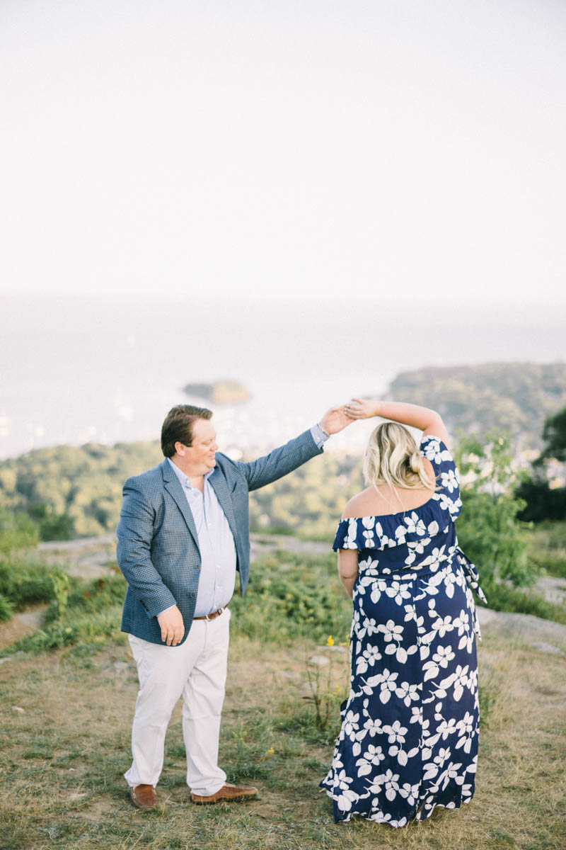 camden maine engagement photos