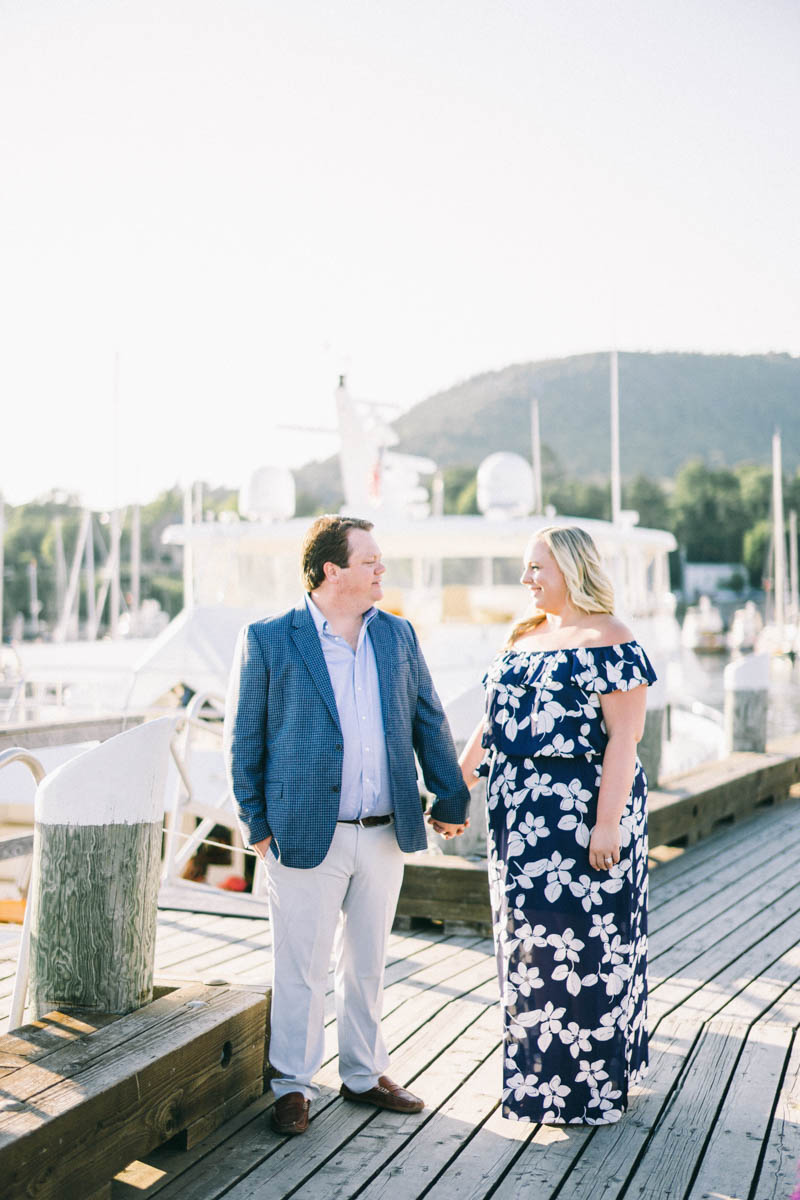 camden maine engagement photos