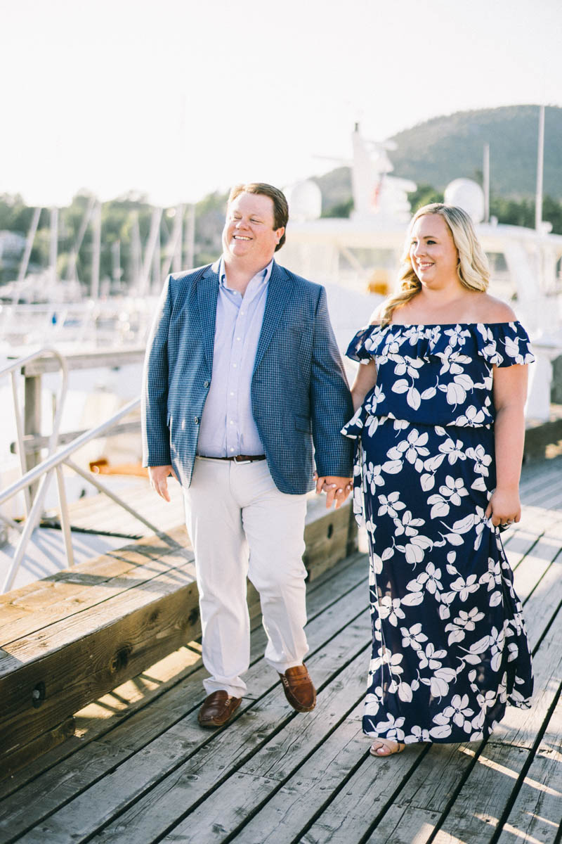 camden maine engagement photos