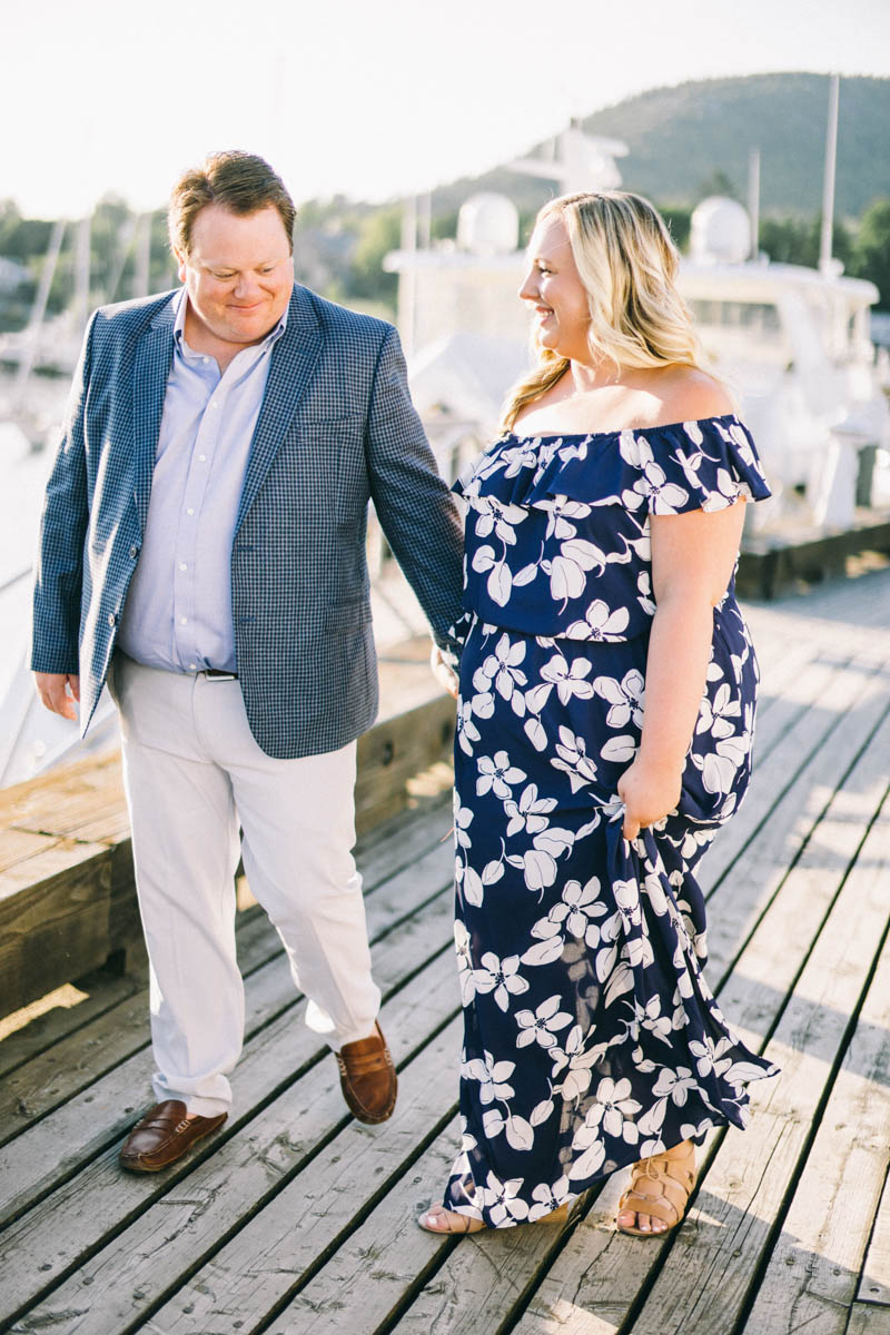 camden maine engagement photos