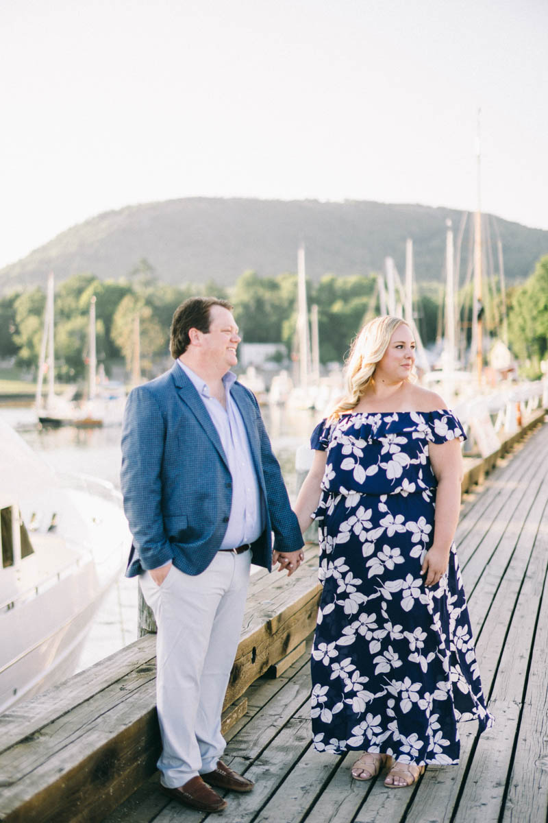 camden maine engagement photos