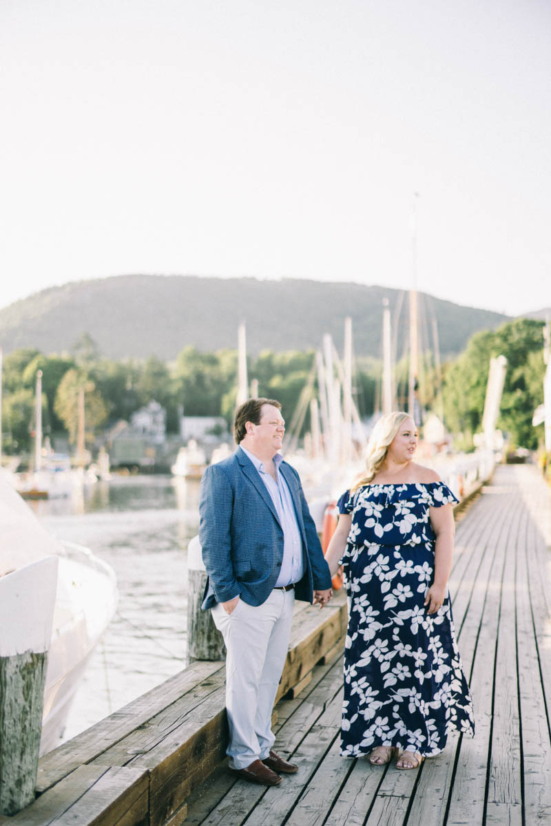 camden maine engagement photos