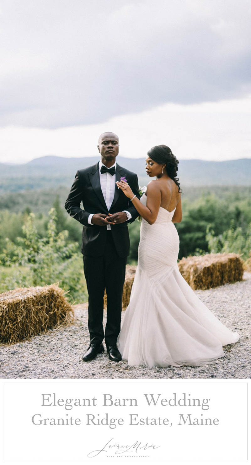 elegant barn wedding granite ridge estate maine