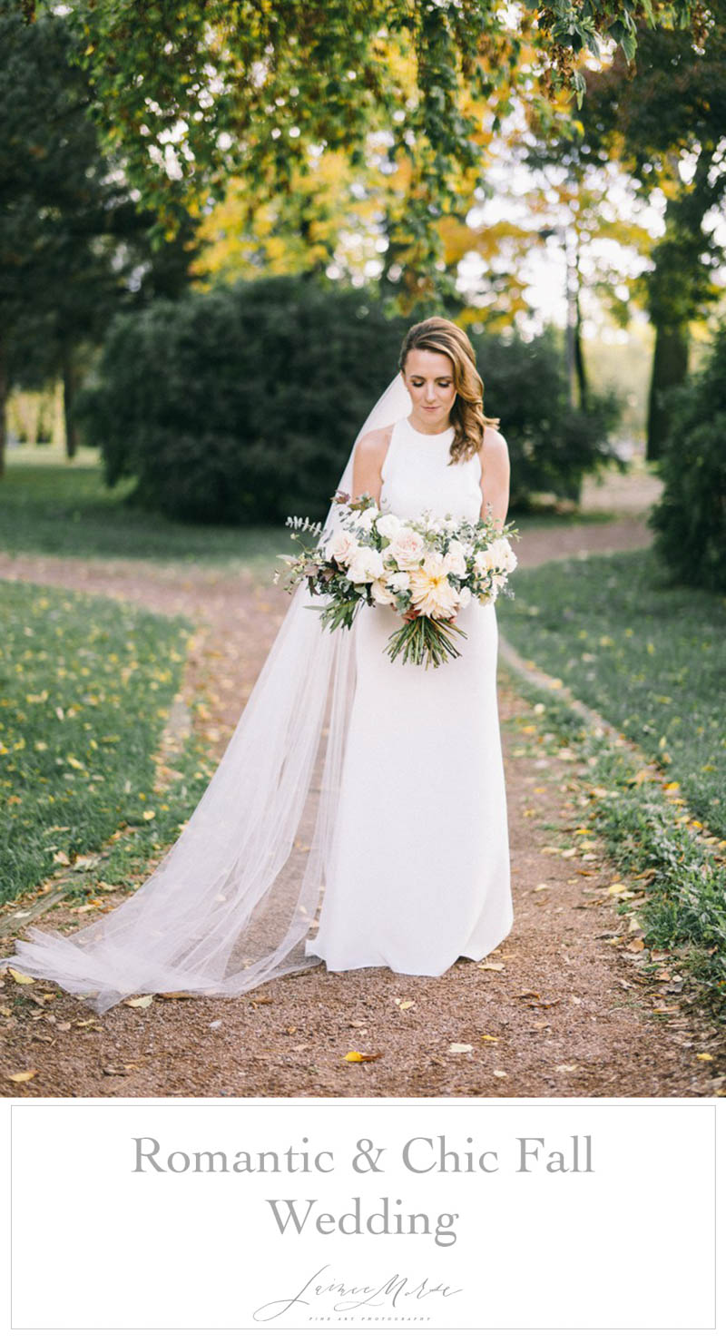 romantic and chic fall wedding