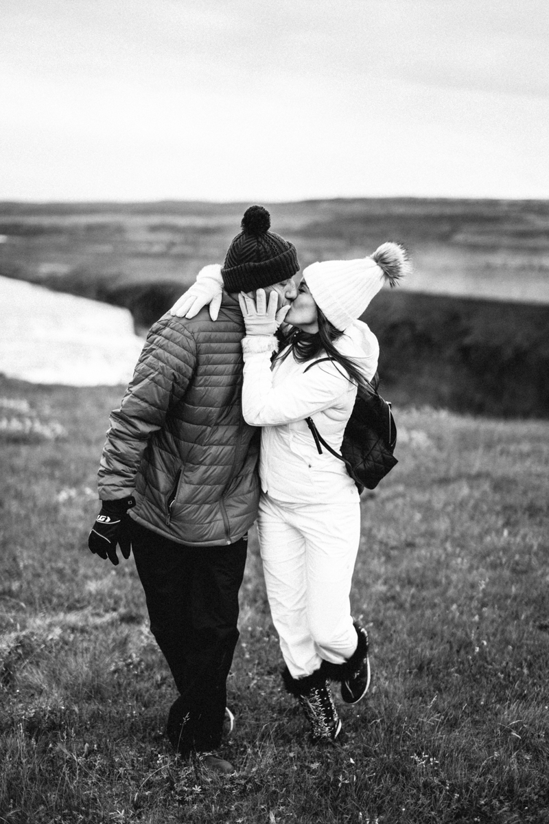 Iceland Proposal Photographer Gullfoss waterfall