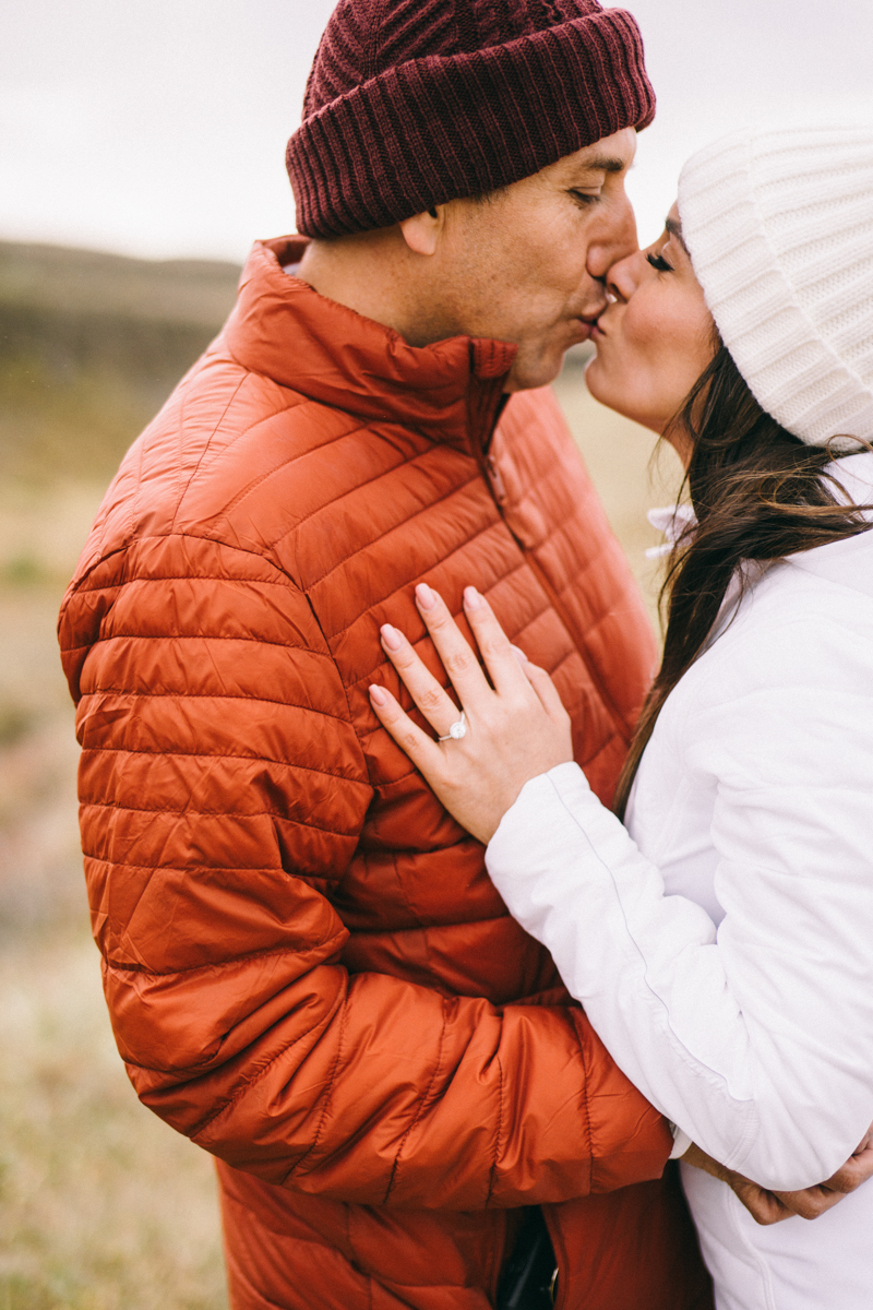 Iceland Proposal Photographer Gullfoss waterfall