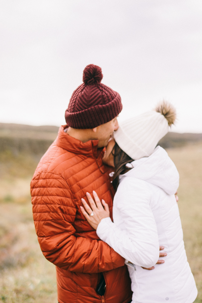 Iceland Proposal Photographer Gullfoss waterfall