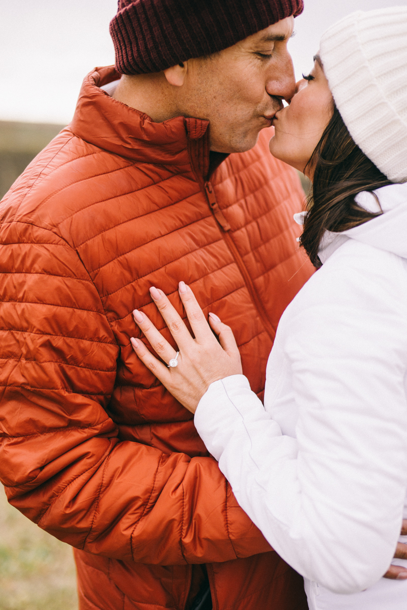 Iceland Proposal Photographer Gullfoss waterfall