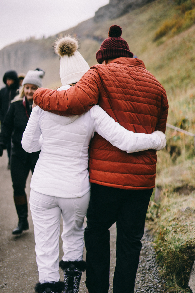 Iceland Proposal Photographer Gullfoss waterfall