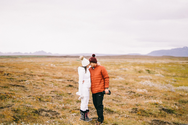 Iceland Proposal Photographer Gullfoss waterfall