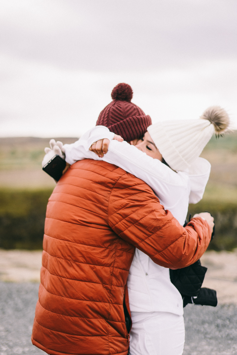 Iceland Proposal Photographer Gullfoss waterfall