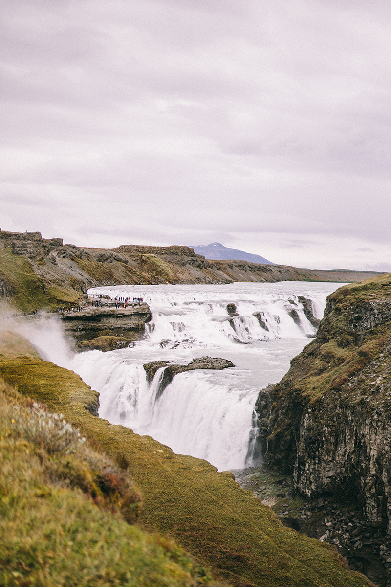 Iceland Proposal Photographer Gullfoss waterfall