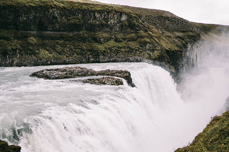 Iceland Proposal Photographer Gullfoss waterfall