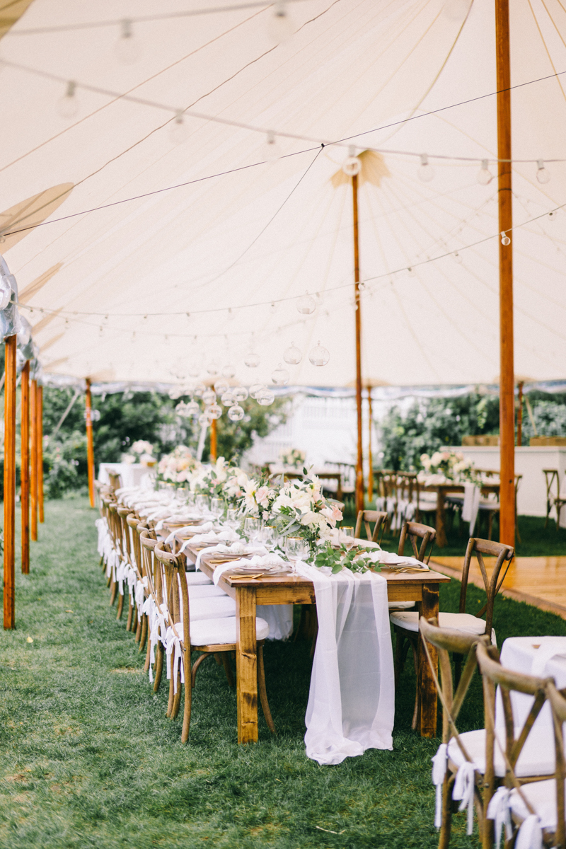 Kennebunkport Wedding with candlelit reception